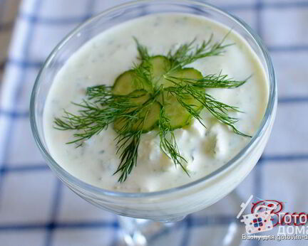 Холодный огуречный суп