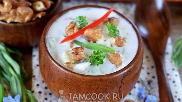 Рецепт Супа Таратор с авокадо и тархуном