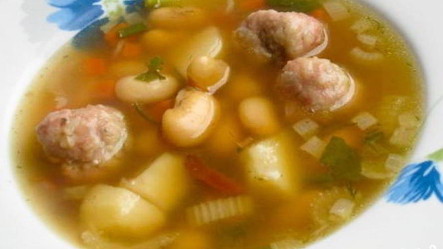 Рецепт мексиканского фасолевого супа с фрикадельками