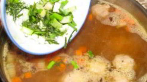 мексиканский фасолевый суп с фрикадельками