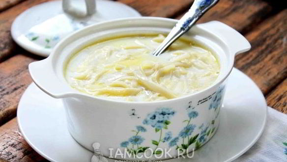 Рецепт Молочного супа с макаронами