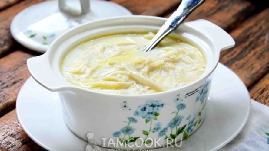 Рецепт молочного супа с макаронами