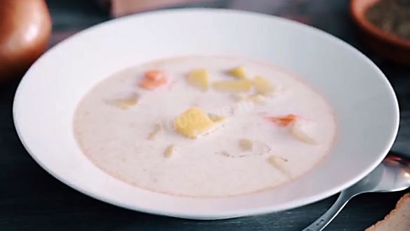 Рецепт Норвежского супа из семги со сливками