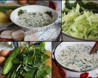 Окрошка деревенская