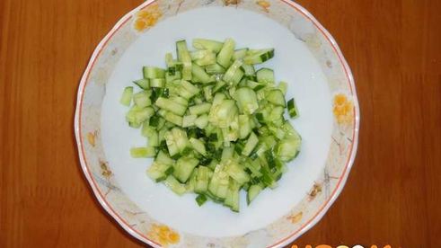 окрошка на бульоне