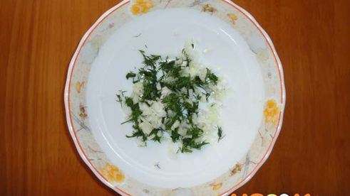 окрошка на бульоне