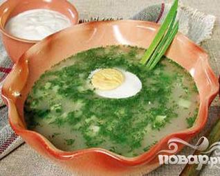 Окрошка на фруктовом настое