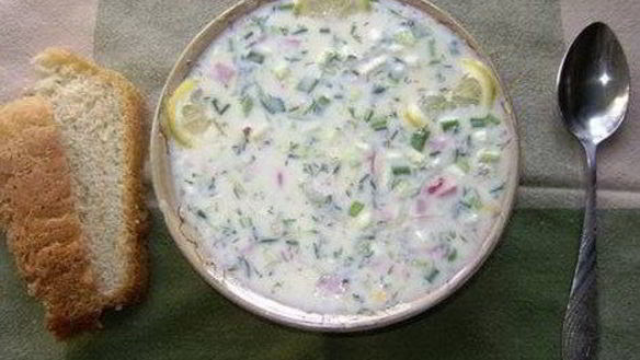 Рецепт Окрошки на кефире овощная