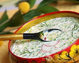 Окрошка на кефире