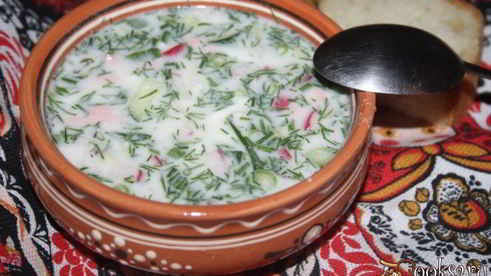 окрошка на мацони и айране