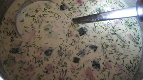 окрошка на минералке