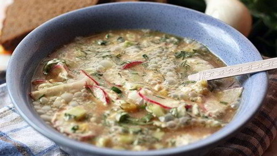 Рецепт окрошки на минеральной воде