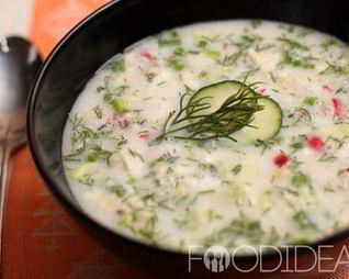 Окрошка на сметане