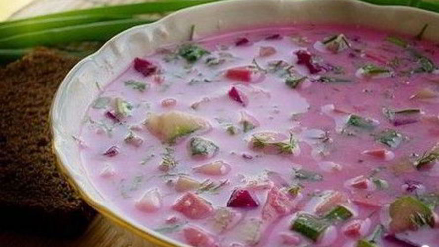 Рецепт окрошки на свекольном отваре