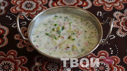 окрошка на сыворотке