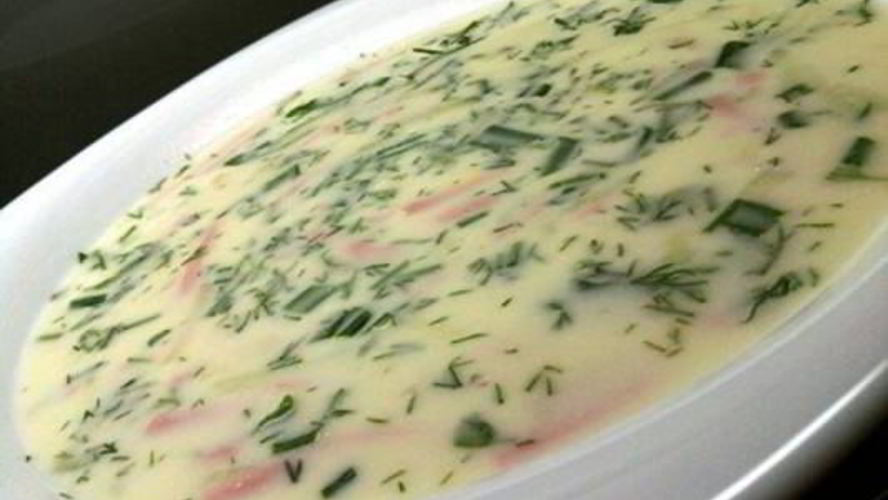 Рецепт окрошки на воде с майонезом