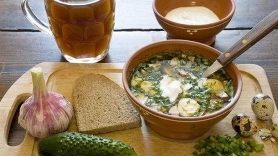 Рецепт окрошки овощной