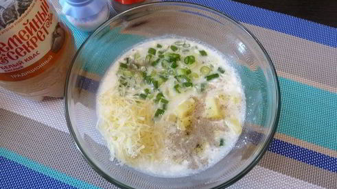 окрошка по-польски с сыром