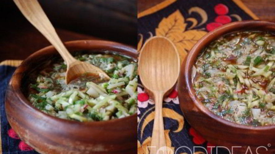 Рецепт окрошки постной