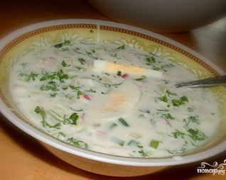 Окрошка с хреном