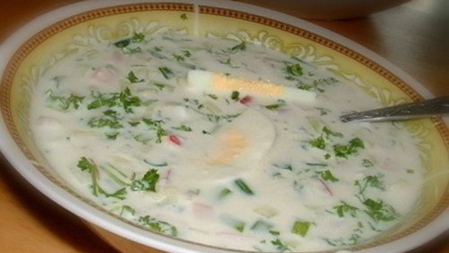 Рецепт окрошки с хреном