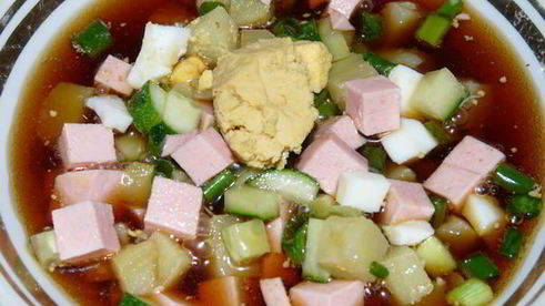 окрошка с квасом