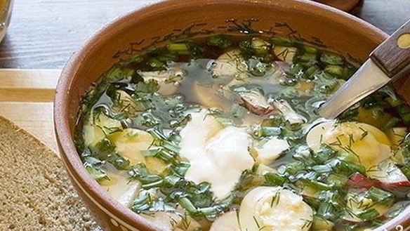 Рецепт Окрошки с селедкой