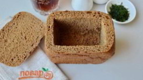 окрошка в хлебе