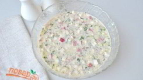 окрошка в хлебе