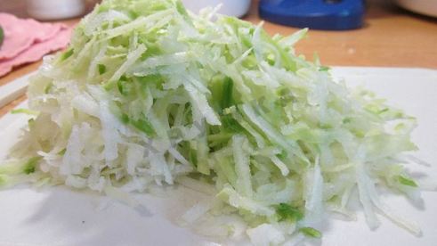 постная окрошка на квасе