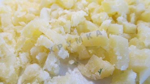 постная окрошка на квасе