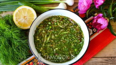 сыроедческая окрошка