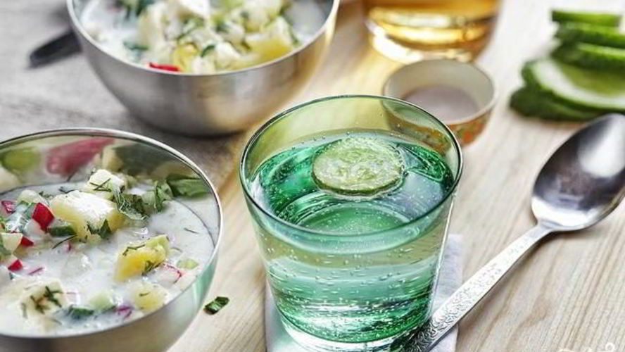 Рецепт вегетарианской окрошки