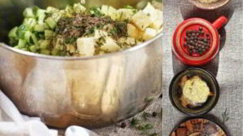 вегетарианская окрошка