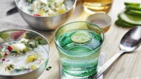 вегетарианская окрошка