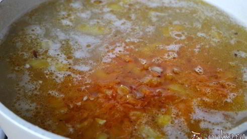 куриный суп с нутом и овощами