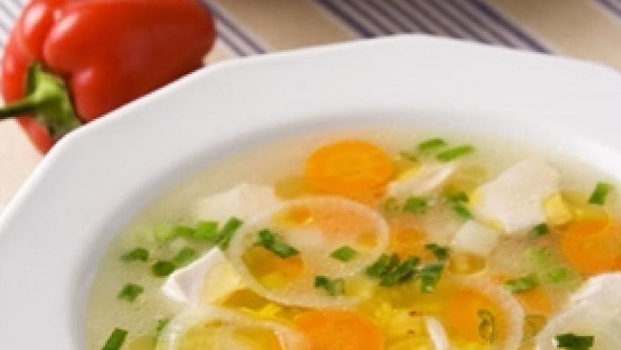 Рецепт куриного супа с рисом и овощами