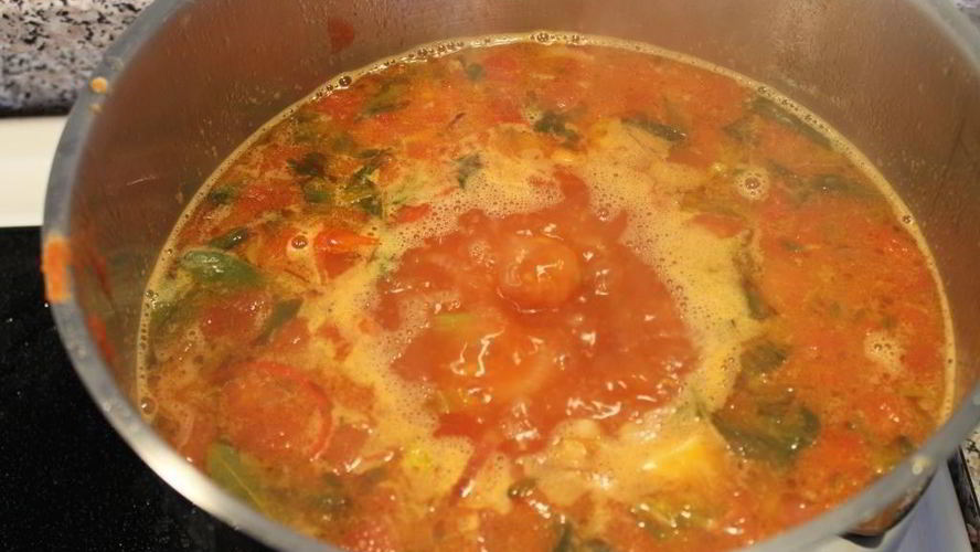 Рецепт летнего овощной суп с фасолью