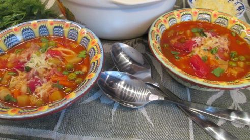 минестроне с беконом