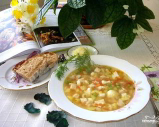 Минестроне с курицей