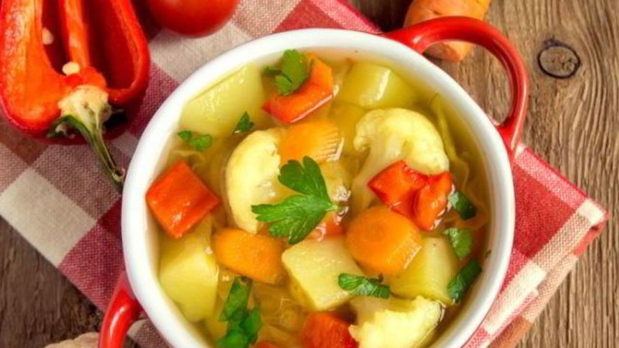 Рецепт овощного супа из цветной капусты