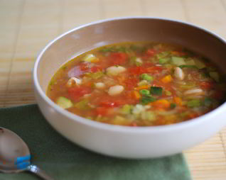 Овощной суп с болгарским перцем