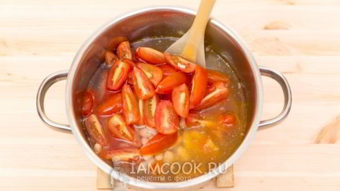 овощной суп с фасолью и макаронами