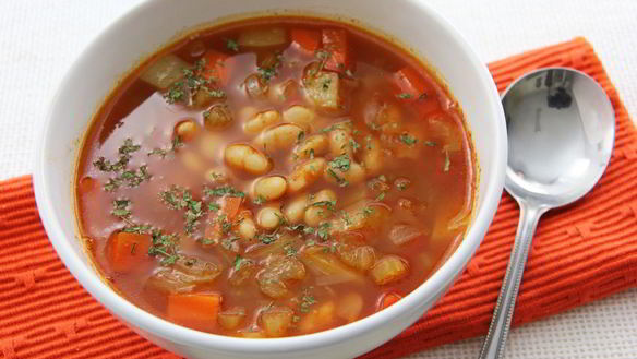 Рецепт Овощного супа с фасолью