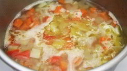 овощной суп с фасолью