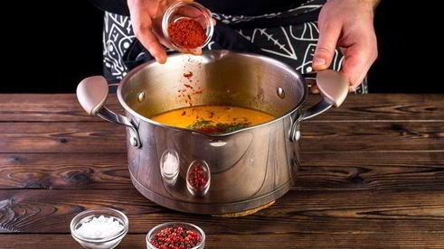 овощной суп с копченостями