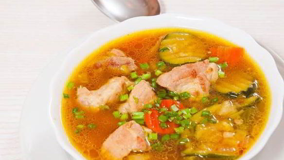 Рецепт Овощного супа с лососем