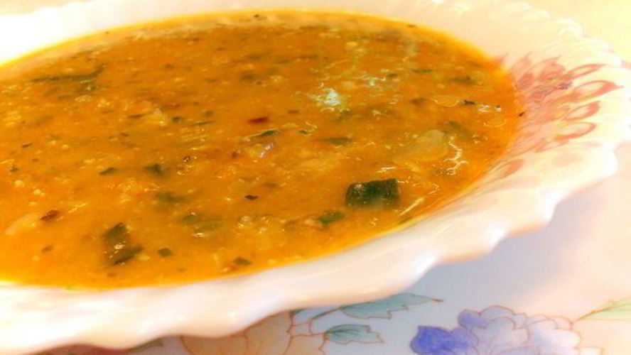 Рецепт овощного супа с орехами