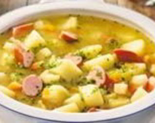 Овощной суп с сосисками в мультиварке