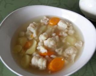 Овощной суп с цветной капустой
